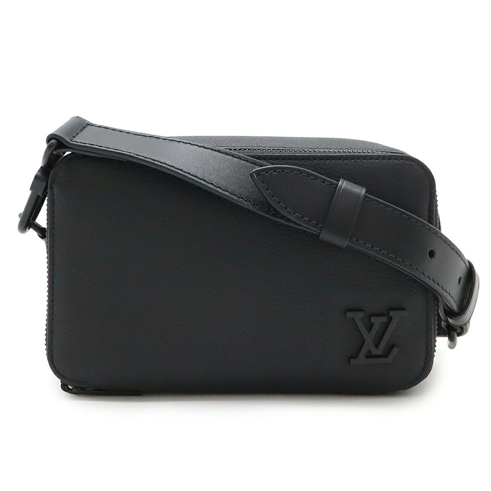 LOUIS VUITTON LV Aerogram Alpha Wearable Wallet Shoulder Bag Noir Black